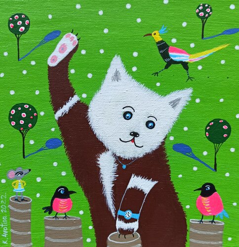High Five by Katrina Avotina, 회화 for Sale on Singulart
