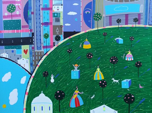 Be Happy di Katrina Avotina, Pittura in vendita su Singulart