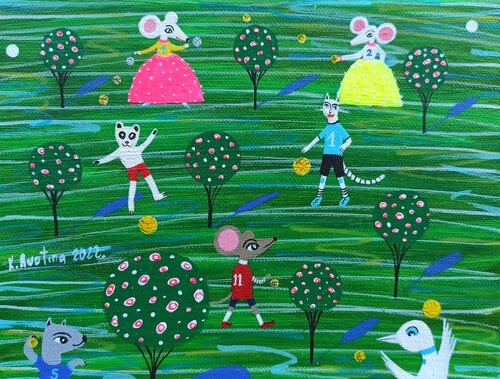 Let's Have A Fun par Katrina Avotina, Peinture en vente sur Singulart