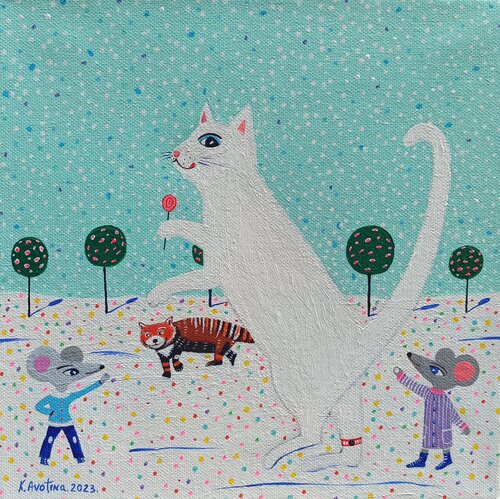 A Gift Of Love by Katrina Avotina, Painting for Sale on Singulart