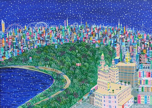 Central Park Serenity di Katrina Avotina, Pittura in vendita su Singulart