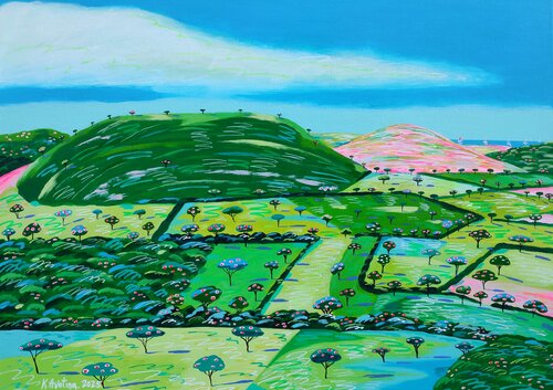 A Landscape Made Of Daydreams von Katrina Avotina, Malerei kaufen auf Singulart