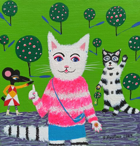 #influencers di Katrina Avotina, Pittura in vendita su Singulart