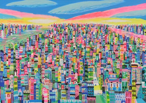 The World We Imagined van Katrina Avotina, Schilderij te koop op Singulart