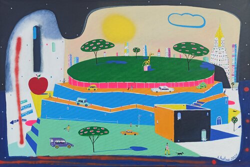 Josephine Arrives In New York par Katrina Avotina, Peinture en vente sur Singulart