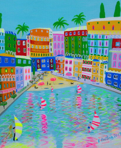 Guess Who's Arriving? di Katrina Avotina, Pittura in vendita su Singulart