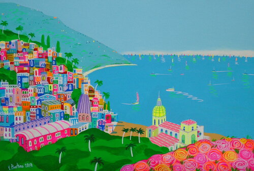 Charming Coastal Senses di Katrina Avotina, Pittura in vendita su Singulart