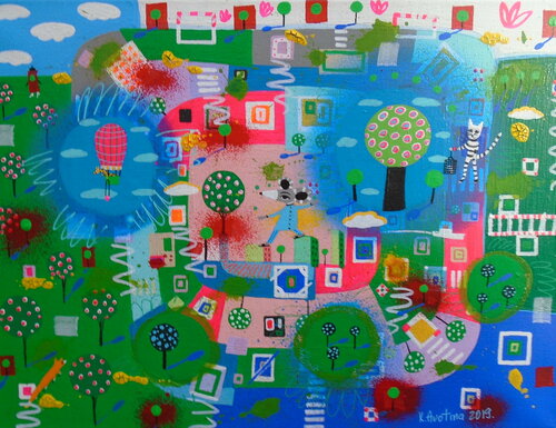 Distance Yourself par Katrina Avotina, Peinture en vente sur Singulart