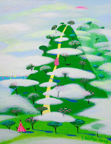 It's A Heaven On Earth van Katrina Avotina, Schilderij te koop op Singulart