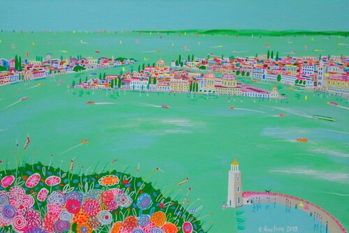 What Makes You Happy di Katrina Avotina, Pittura in vendita su Singulart