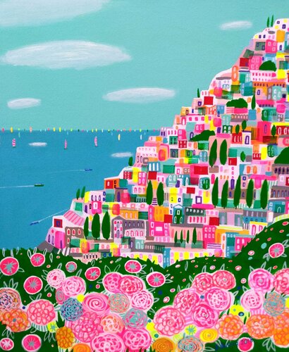 Harbour Of Beauty van Katrina Avotina, Schilderij te koop op Singulart