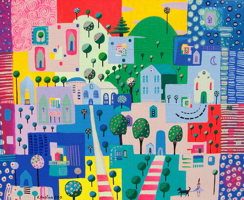 Everyone Has A Story van Katrina Avotina, Schilderij te koop op Singulart