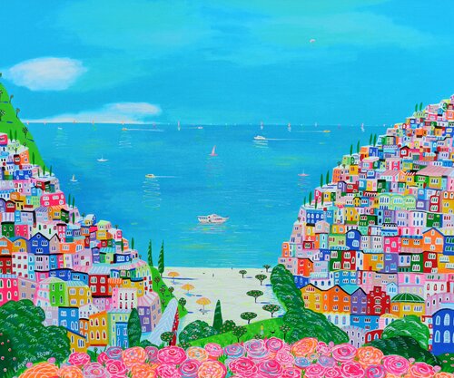 Buongiorno! Tutto Bene? van Katrina Avotina, Schilderij te koop op Singulart