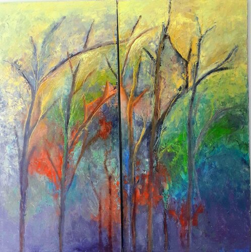 Brocéliande by Eliane Ypersiel, Painting for Sale on Singulart