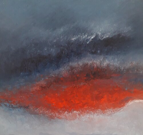 Ciel en feu van Eliane Ypersiel, Schilderij te koop op Singulart