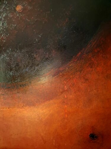 La lune rousse van Eliane Ypersiel, Schilderij te koop op Singulart