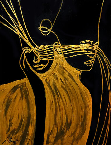 Gravity XVIII – Between Us (Original Series – Hand Painted) von Juca Maximo, Malerei kaufen auf Singulart