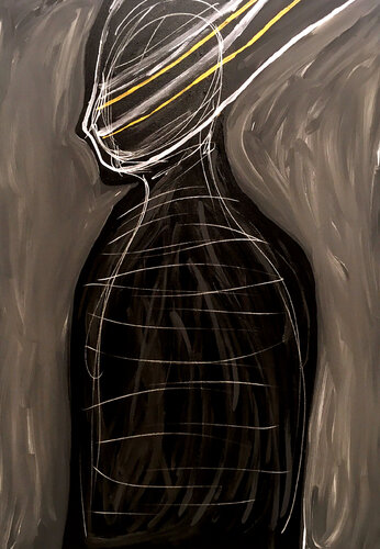 Absence XIII – When the Body Forgets Itself (Original Series – Hand Painted) von Juca Maximo, Malerei kaufen auf Singulart