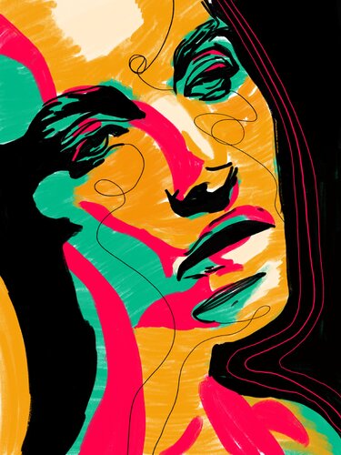 Retails III – The Cracks That Made Her Whole – (Limited Edition 2/9 – Work painted by hand) di Juca Maximo, Pittura in vendita su Singulart