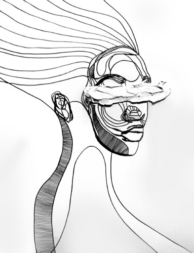 Traces IV – The Wind That Remembers (Original Series – Hand Painted) di Juca Maximo, Pittura in vendita su Singulart