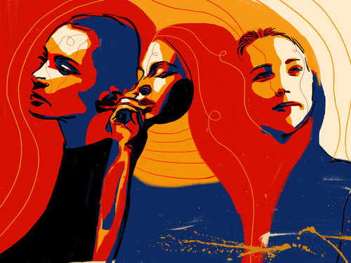 Write Your Story III – She, Then and Now (Limited Edition 2/9 - Work painted by hand) di Juca Maximo, Pittura in vendita su Singulart