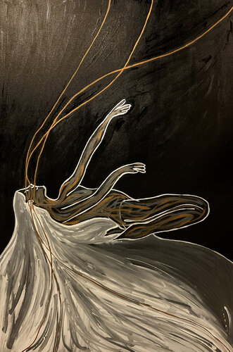 Energy XII – Becoming the Flow (Original Series – Hand Painted) di Juca Maximo, Altri media in vendita su Singulart