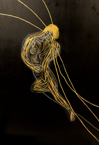 Energy XVI – The Embrace of Light (Original Series – Hand Painted de Juca Maximo, Otros medios a la venta en Singulart