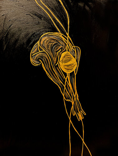 Energy XIX – Descent into Light (Original Series – Hand Painted) de Juca Maximo, Otros medios a la venta en Singulart