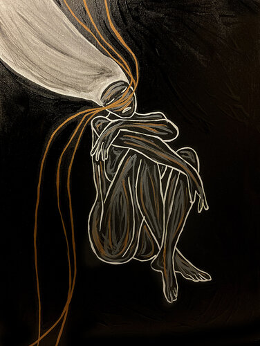 Energy XXII – The Stillness Between (Original Series – Hand Painted) de Juca Maximo, Otros medios a la venta en Singulart