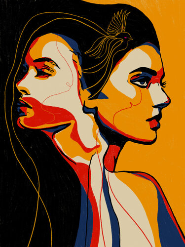 Write Your Story V – Her Crown Was the Flight (Limited Edition 1/9 - Work painted by hand) de Juca Maximo, Pintura a la venta en Singulart