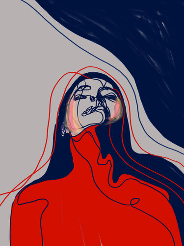 Portrait Colors XVI – When Emotion Takes Over (Limited Edition 2/9 – Work painted by hand) par Juca Maximo, Peinture en vente sur Singulart