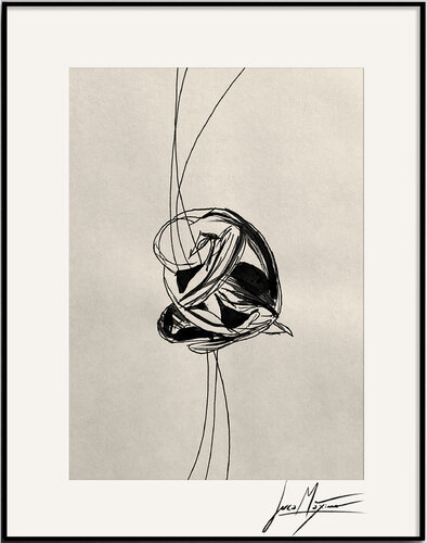 Sketch n32 – The Center of Silence (Original Drawing – Hand Painted 1/1) di Juca Maximo, Disegno in vendita su Singulart