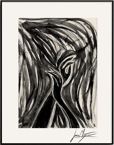 Sketch n33 — The Wild Within (Original Drawing – Hand-Painted 1/1) par Juca Maximo, Dessin en vente sur Singulart