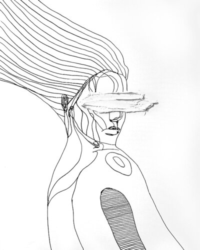 Traces X – What the Skin Still Knows (Original Series – Hand Painted) van Juca Maximo, Schilderij te koop op Singulart