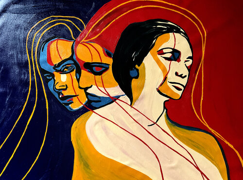 Write Your Story XII - Becoming from the Echoes of Who We Were (Original Series – Hand Painted) di Juca Maximo, Pittura in vendita su Singulart