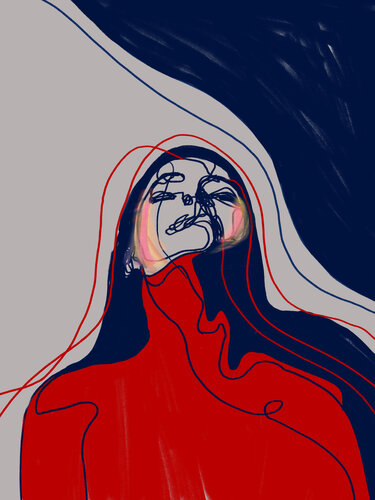 Portrait Colors XVI – When Emotion Takes Over (Limited Edition 2/9 – Work painted by hand) di Juca Maximo, Pittura in vendita su Singulart