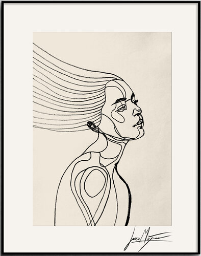 Sketch n42 — The Echo Within (Original Series, Unique 1/1 Hand-Painted Drawing) de Juca Maximo, Dibujo a la venta en Singulart