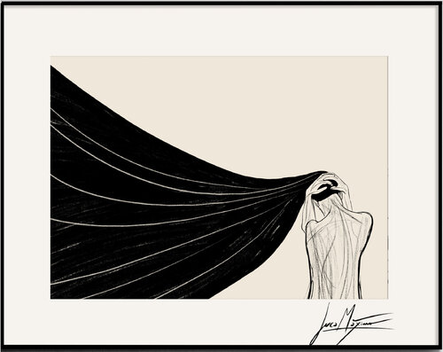 Sketch n86 – When Grief Becomes Hair (Original Series – Hand Painted 1/1) Juca Maximo