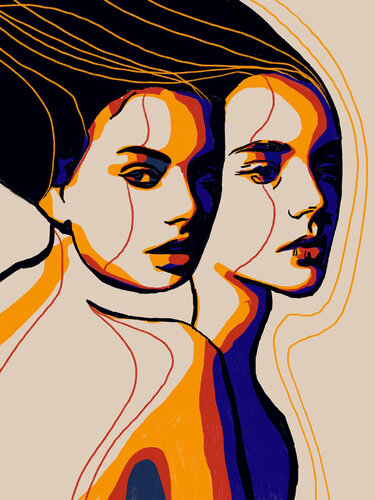 Write Your Story XIII – The Double Voice of Memory (Limited Edition 2/9 – Work painted by hand) van Juca Maximo, Schilderij te koop op Singulart