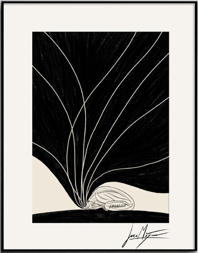 Sketch n52 – Where the Weight Rests (Original Series – Hand Painted 1/1) par Juca Maximo, Dessin en vente sur Singulart