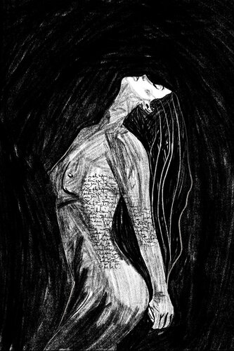 Ink Your Skin VI – Where Memory Rests (Original Series – Hand Painted) by Juca Maximo, Painting for Sale on Singulart