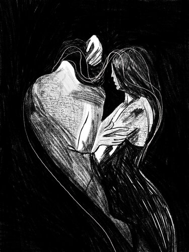 Ink Your Skin VIII – The Memory Between Us (Original Series – Hand Painted) van Juca Maximo, Schilderij te koop op Singulart