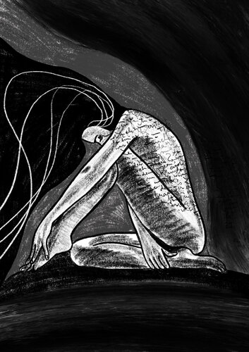 Ink Your Skin XVI – When the Body Bows to Feeling (Original Series – Hand Painted) von Juca Maximo, Malerei kaufen auf Singulart