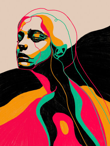 Intense VI – Where Color Held the Weight of Feeling | Limited Edition 3/9 – Hand-Painted von Juca Maximo, Malerei kaufen auf Singulart