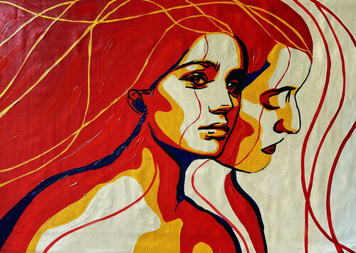 Write Your Story XI – Becoming the Inner Witness (Original Series – Hand Painted) Juca Maximo