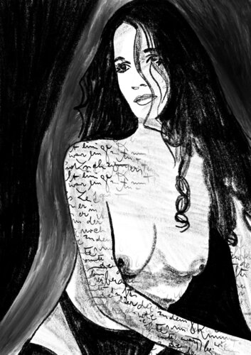 Ink your skin Birgit van Juca Maximo, Schilderij te koop op Singulart