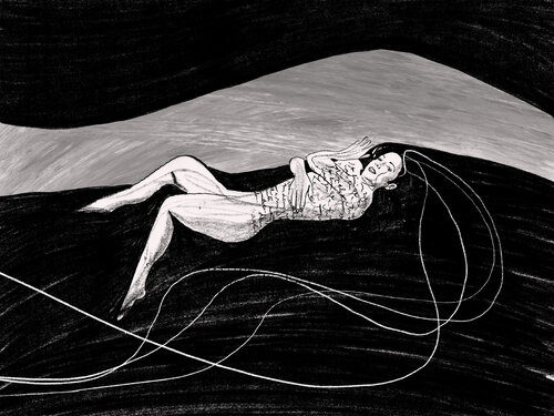 Ink your skin Birgit II van Juca Maximo, Schilderij te koop op Singulart