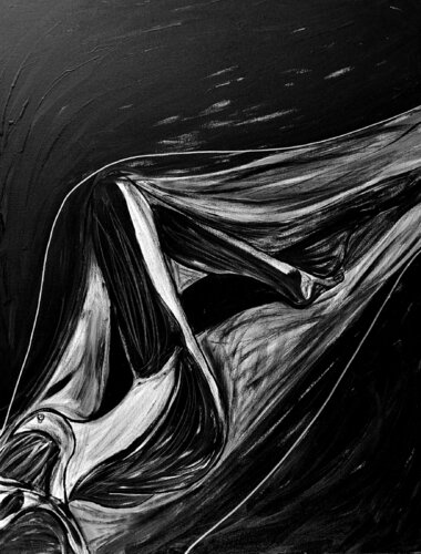 Ink Your Skin XI — Where Silence Wraps the Body (Original Series, Hand-Painted Work) par Juca Maximo, Peinture en vente sur Singulart
