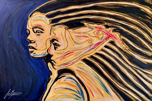 Duo II de Juca Maximo, Pintura a la venta en Singulart