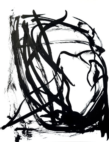 Sketch n91 – Inner Architecture of a Scream (Original Series – Hand Painted 1/1) par Juca Maximo, Dessin en vente sur Singulart